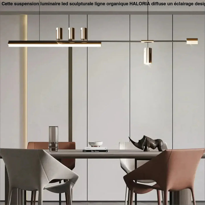 Suspension design led linéaire éclairage architecte chic
