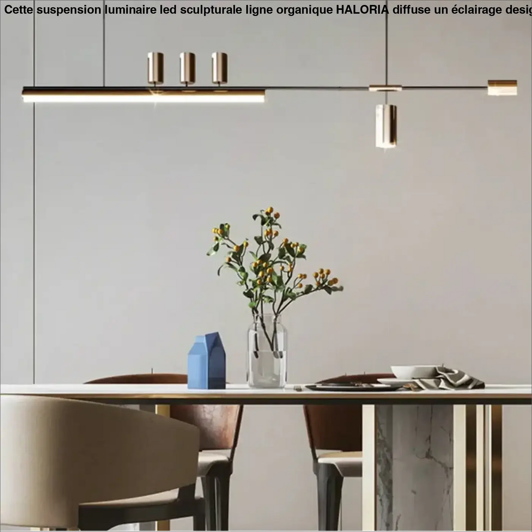 Suspension design led linéaire éclairage architecte chic