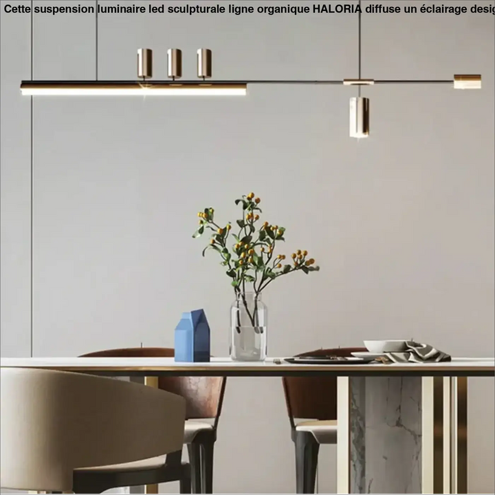 Suspension design led linéaire éclairage architecte chic