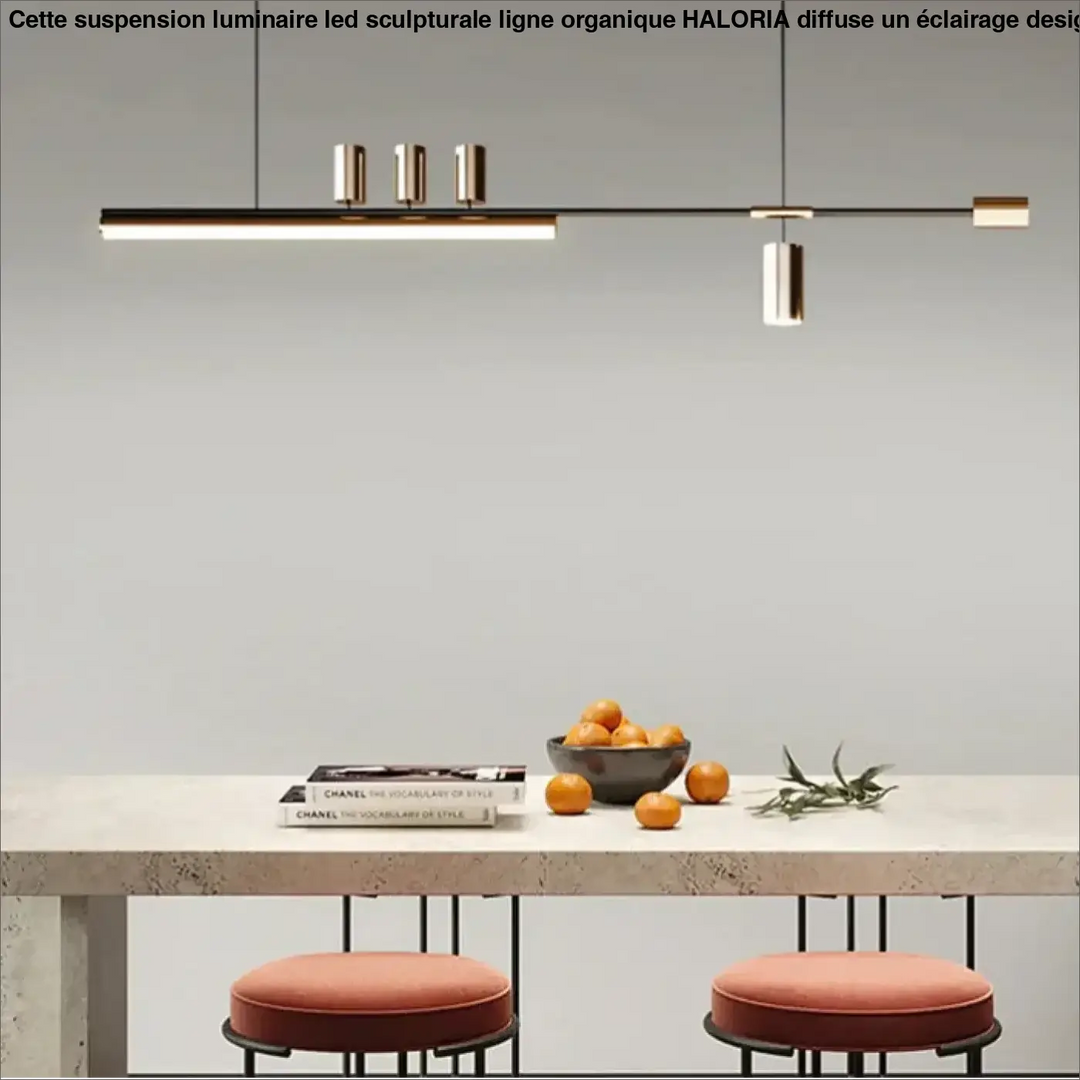 Suspension design led linéaire éclairage architecte chic