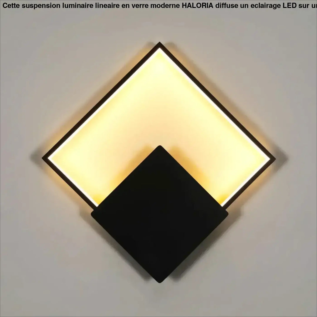 Applique led murale carrée design contemporain finition