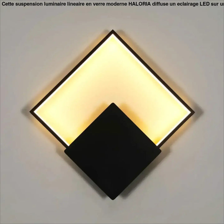 Applique led murale carrée design contemporain finition