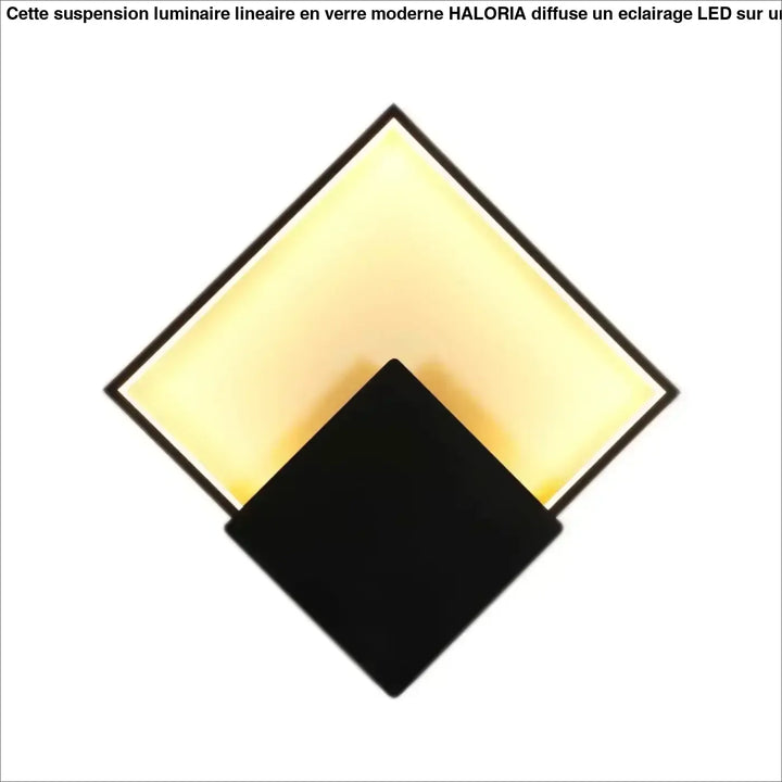 Applique led murale carrée design contemporain finition