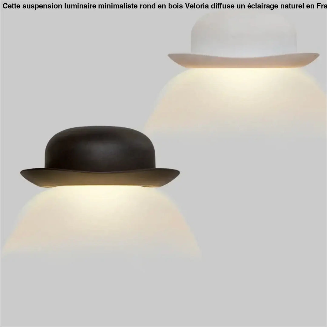 Applique murale nordique forme chapeau design