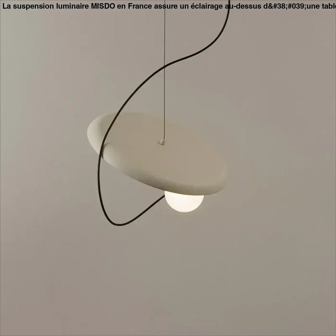 Suspension luminaire design aux formes modernes blanc noir rouge