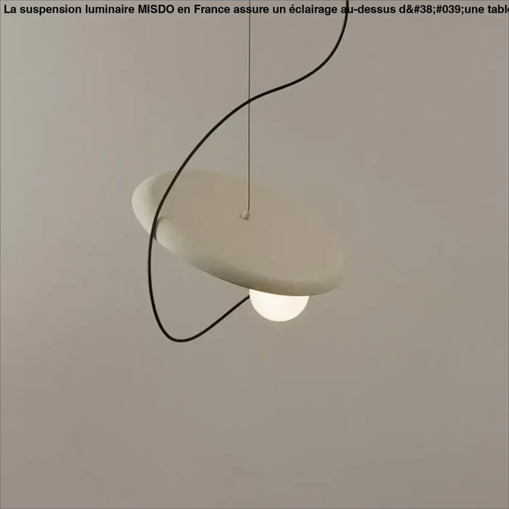 Suspension luminaire design aux formes modernes blanc noir rouge