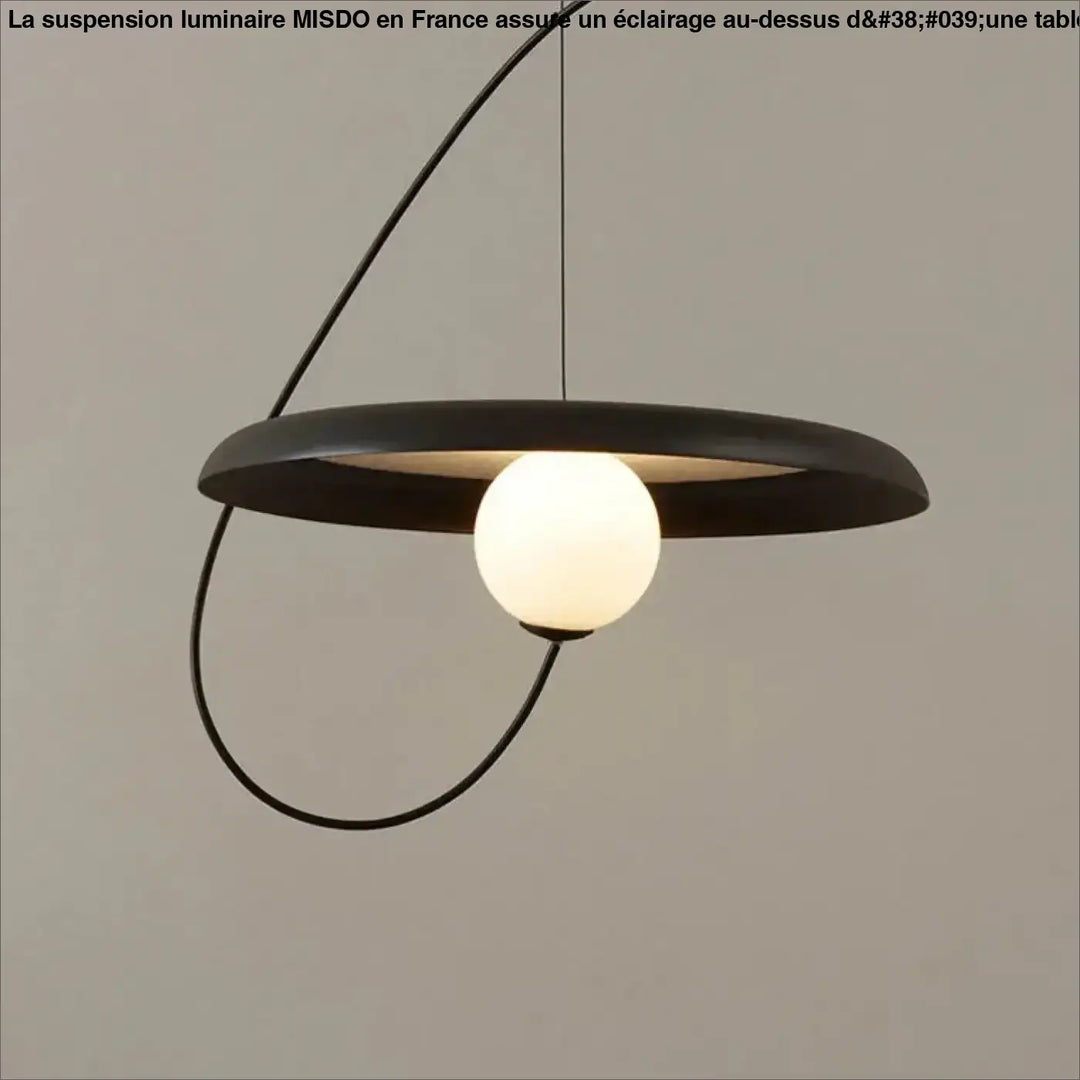 Suspension luminaire design aux formes modernes blanc noir rouge
