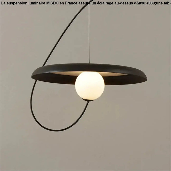 Suspension luminaire design aux formes modernes blanc noir rouge