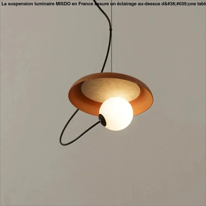 Suspension luminaire design aux formes modernes blanc noir rouge
