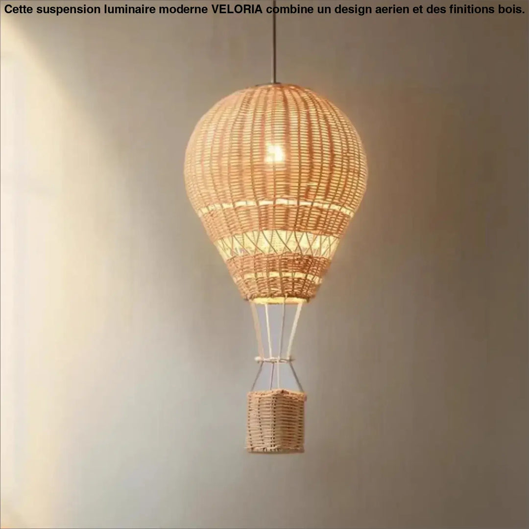 Suspension luminaire rotina en rotin tressé beige naturel avec motif panier détaillé apportant une matière naturelle élégante
