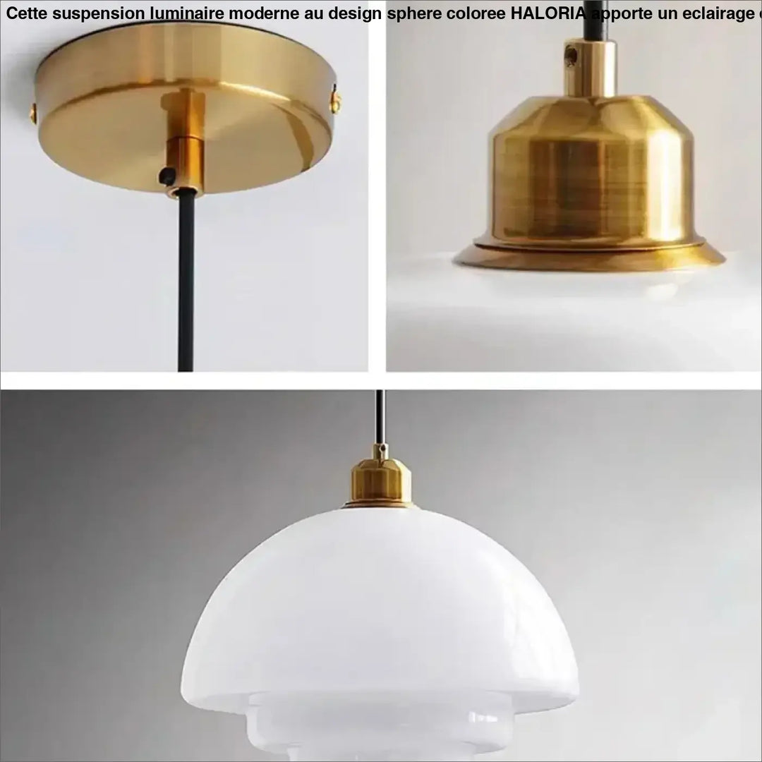 Suspension led blanc avec design élégant parfait décor chic
