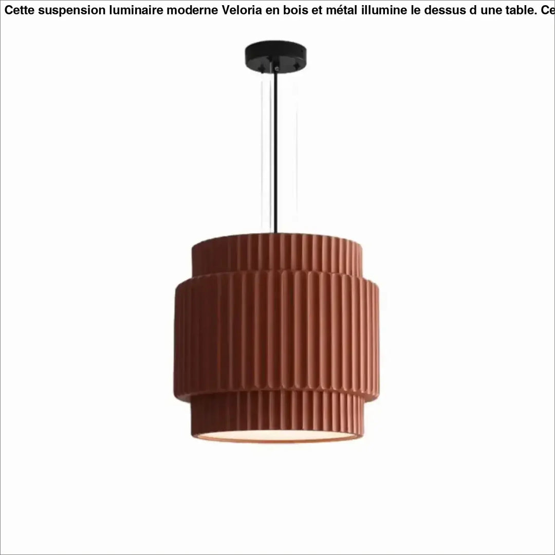 Suspension design verte abat jour plissé au style scandinave
