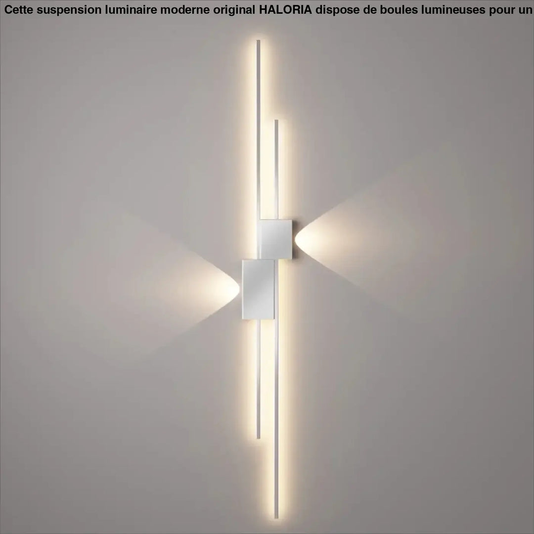 Applique Murale LED Design Graphique Noir et Blanc Moderne