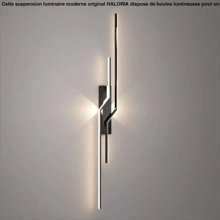 Applique Murale LED Design Graphique Noir et Blanc Moderne