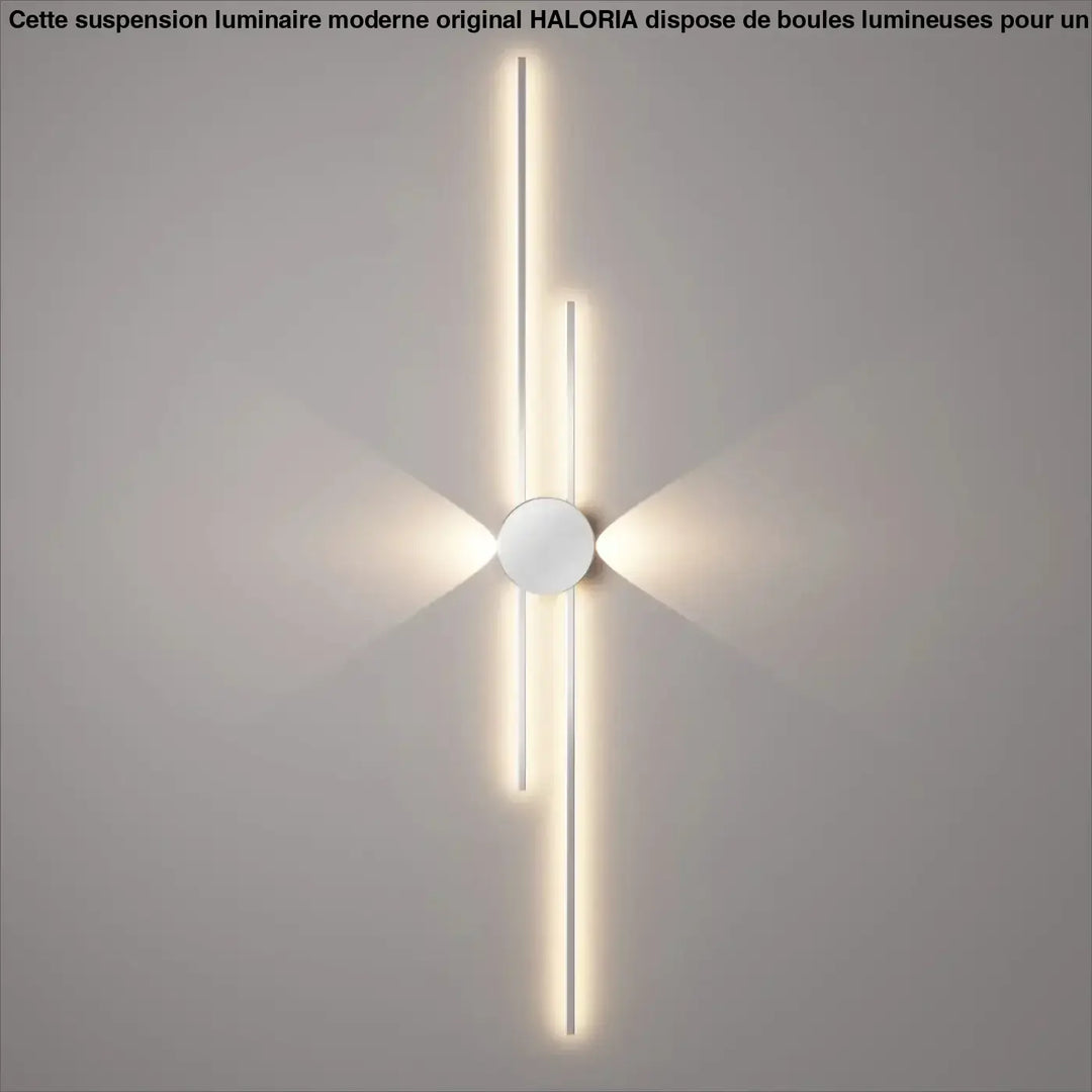 Applique Murale LED Design Graphique Noir et Blanc Moderne