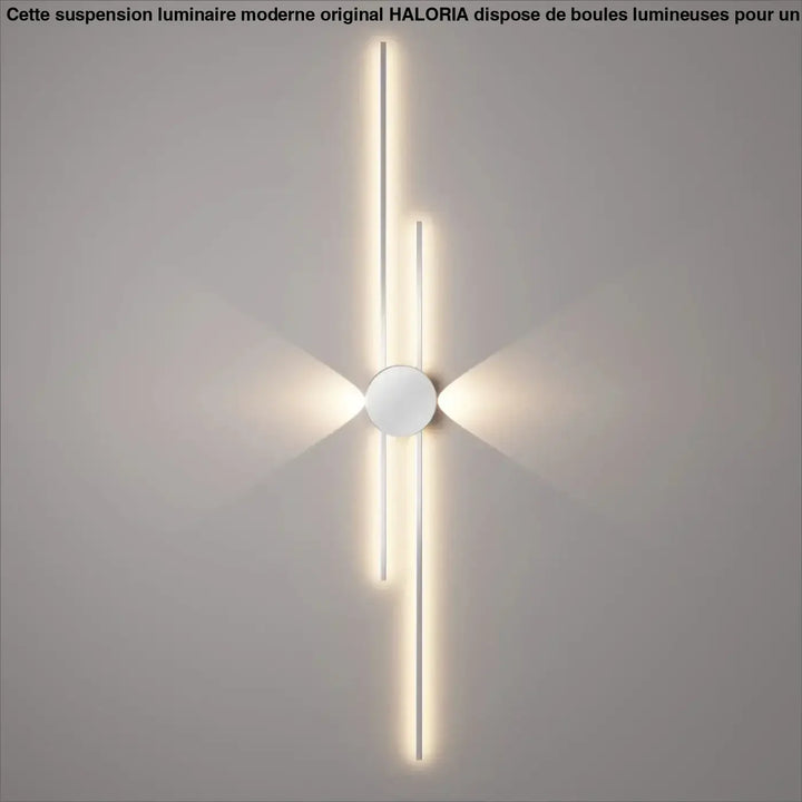 Applique Murale LED Design Graphique Noir et Blanc Moderne