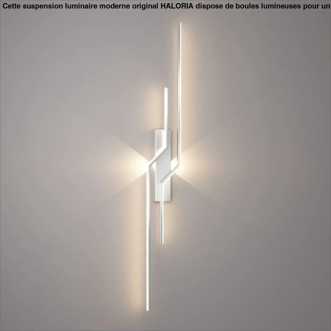 Applique Murale LED Design Graphique Noir et Blanc Moderne
