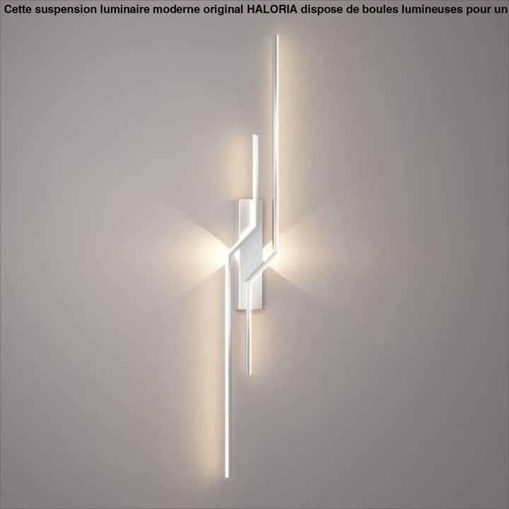 Applique Murale LED Design Graphique Noir et Blanc Moderne