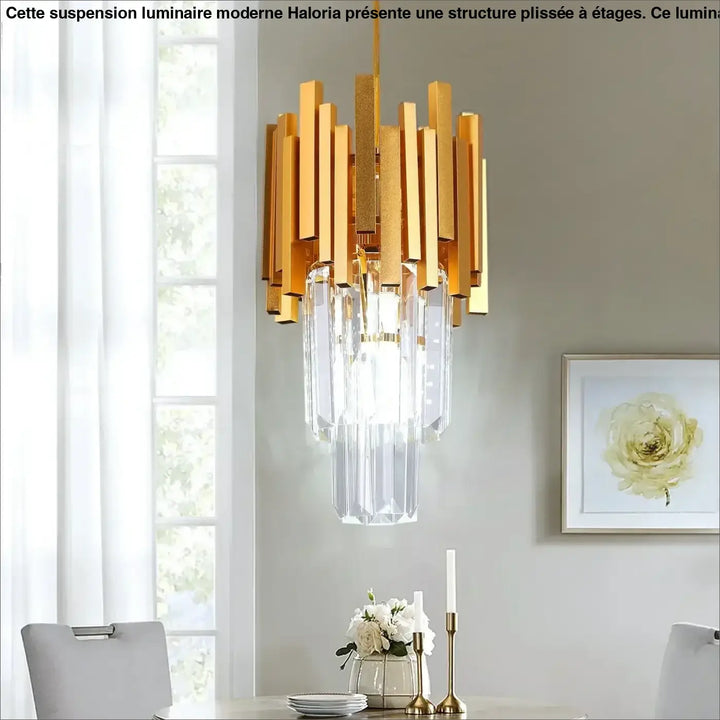 Suspension Plafonnier Moderne Doré Style Art Déco