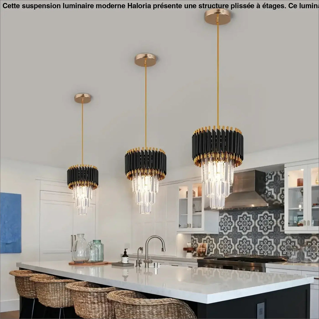 Suspension Plafonnier Moderne Doré Style Art Déco