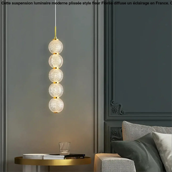Suspension Luminaire Design Moderne à Boules en Verre

