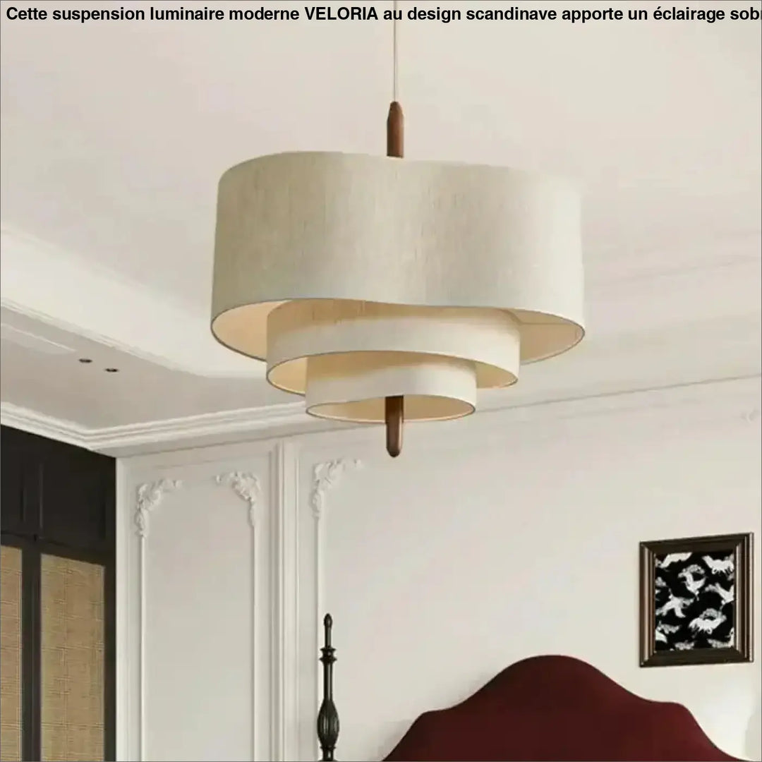Suspension luminaire moderne pour salon au design scandinave

