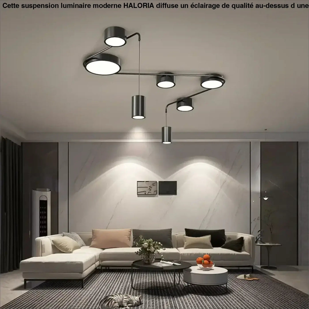 Suspension luminaire yalmi noir en métal moderne avec bras ajustables et ampoules led pour chambre à coucher 90-260v