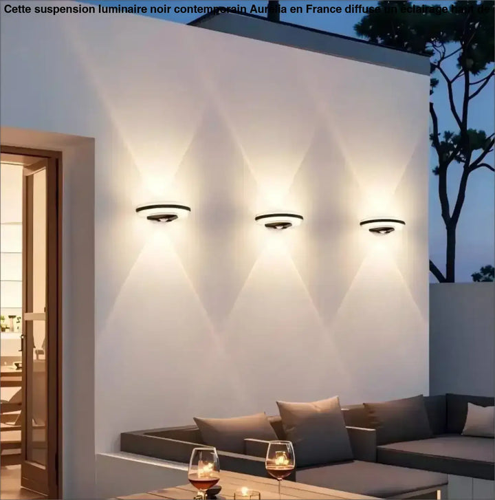 Applique led épurée avec capteur de mouvement esthétique