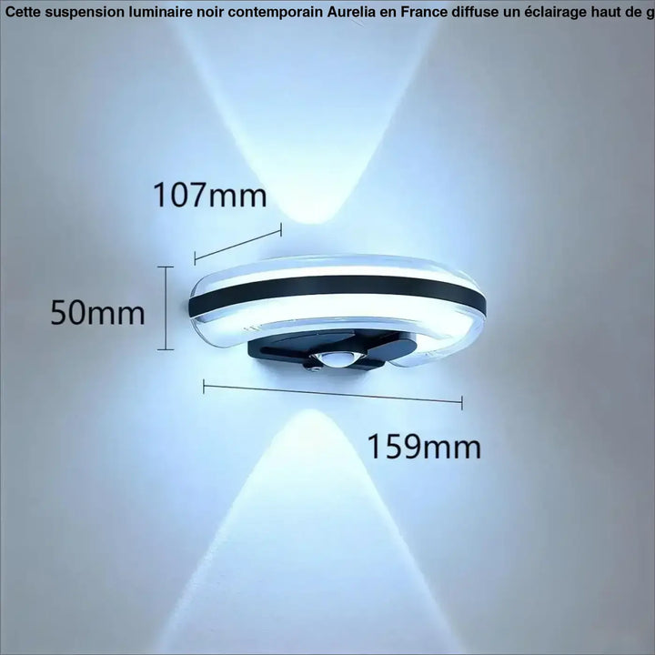 Applique led épurée avec capteur de mouvement esthétique