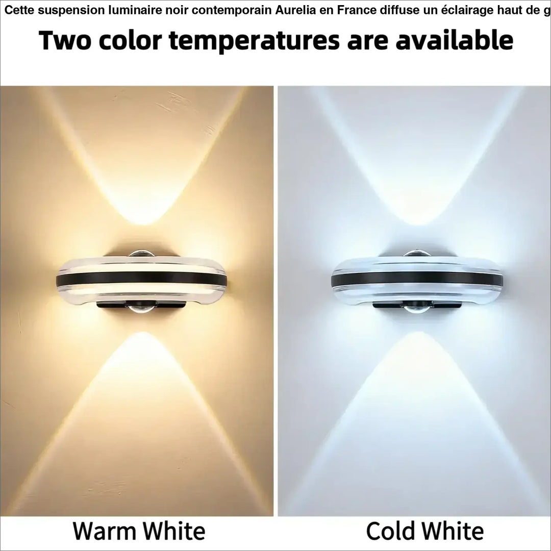 Applique led épurée avec capteur de mouvement esthétique