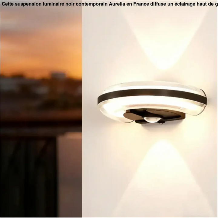 Applique led épurée avec capteur de mouvement esthétique