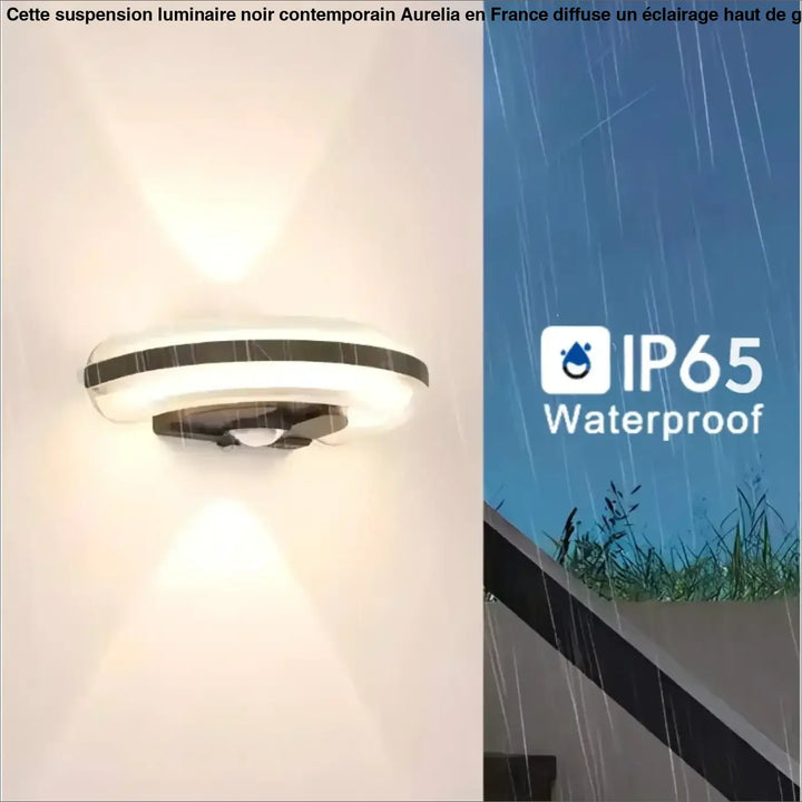 Applique led épurée avec capteur de mouvement esthétique
