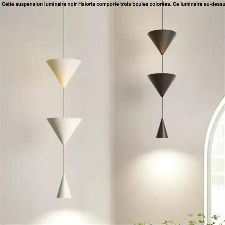 Suspension Design Cônes Superposés Pour Éclairage Moderne Chic