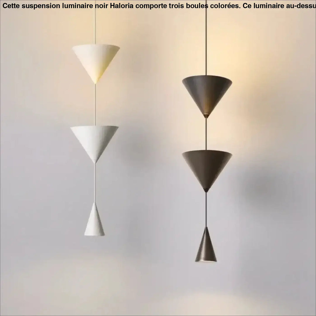 Suspension Design Cônes Superposés Pour Éclairage Moderne Chic
