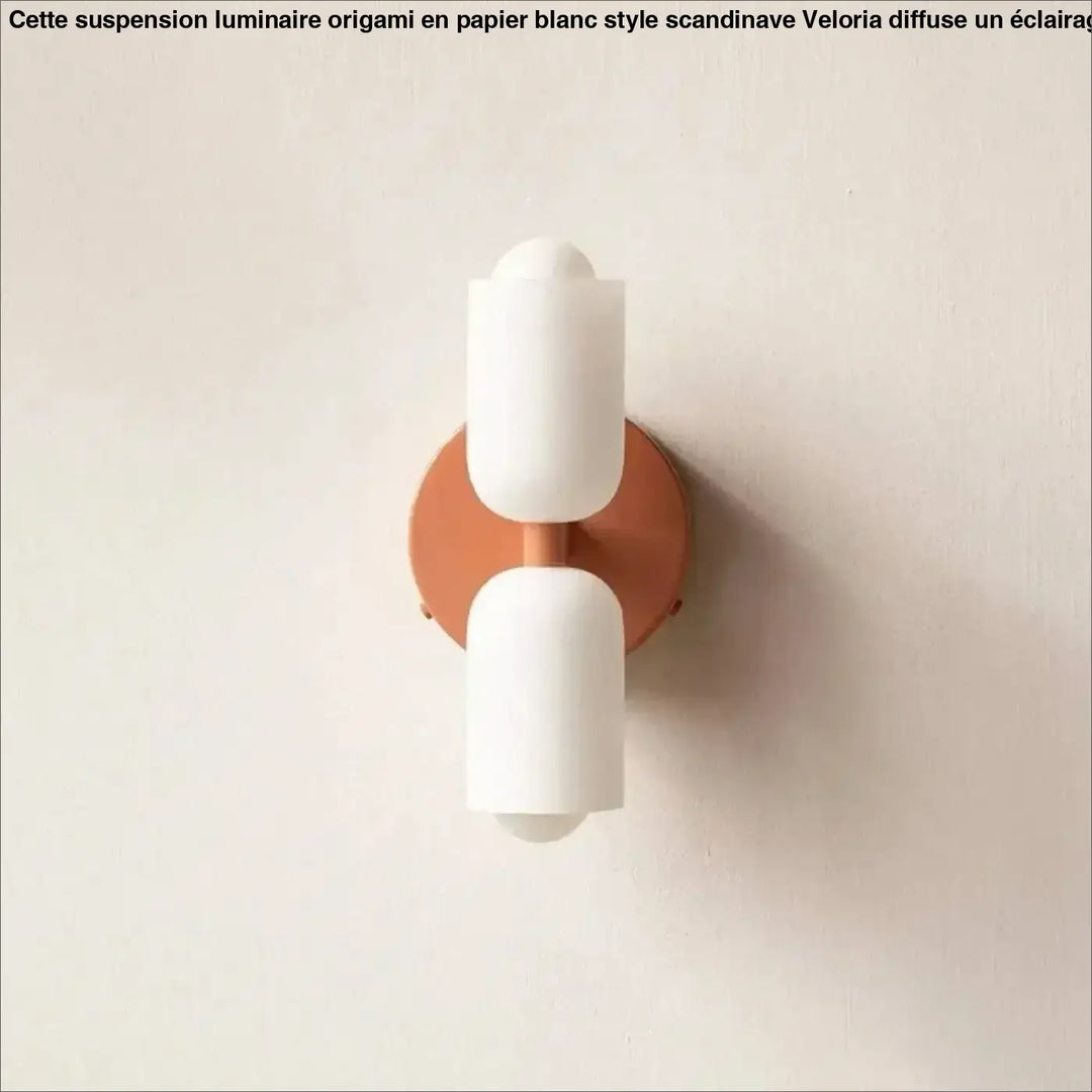 Applique murale minimaliste double diffuseur en verre opalin design