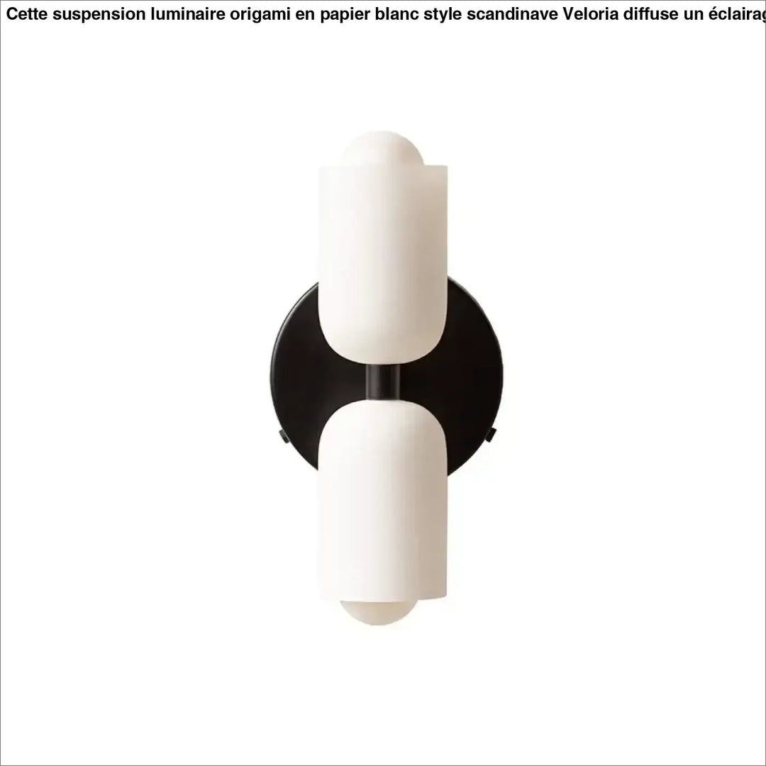 Applique murale minimaliste double diffuseur en verre opalin design