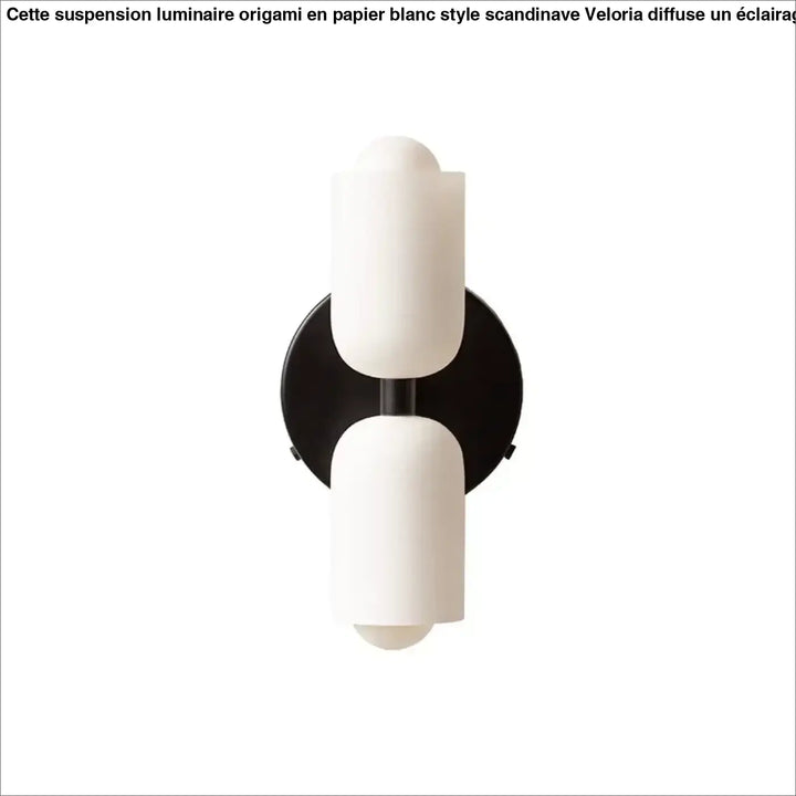 Applique murale minimaliste double diffuseur en verre opalin design