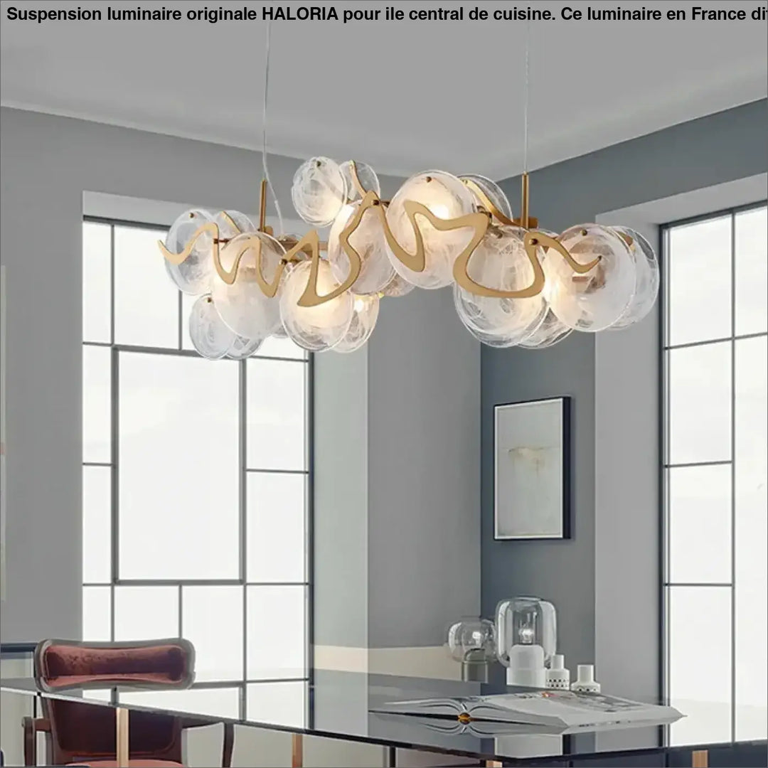 Suspension Luminaire Originale Pour Île Centrale De Cuisine