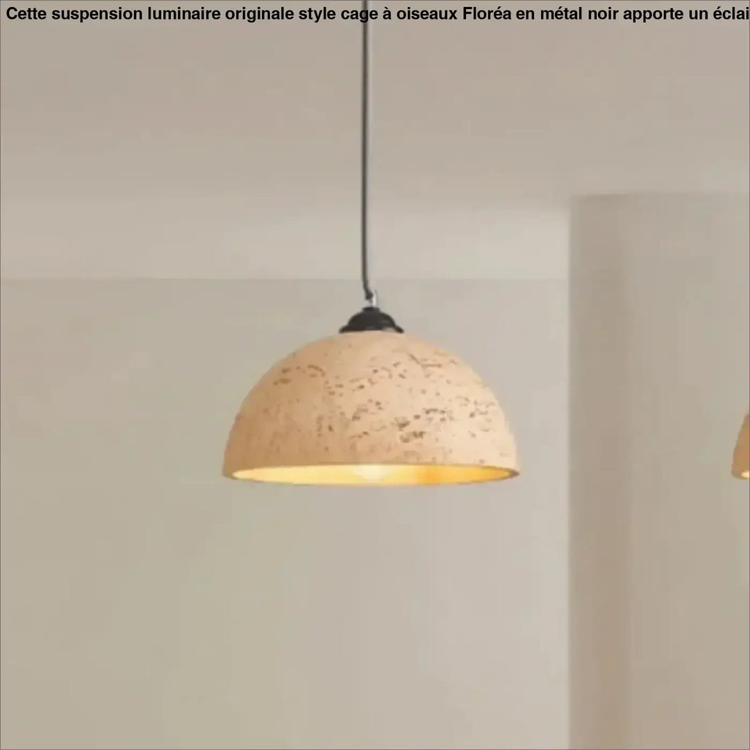 Suspension luminaire en résine design contemporain élégant