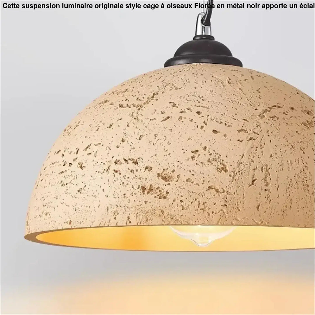 Suspension luminaire en résine design contemporain élégant