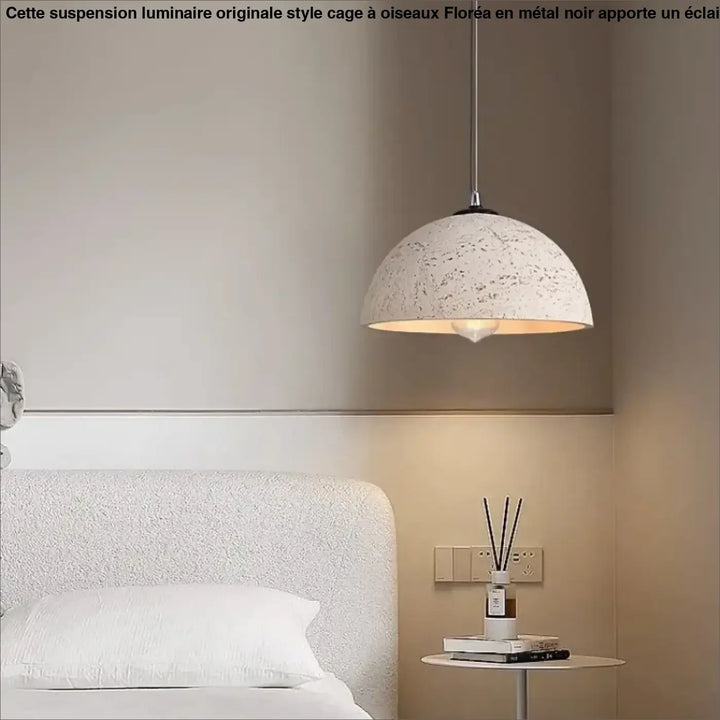 Suspension luminaire en résine design contemporain élégant