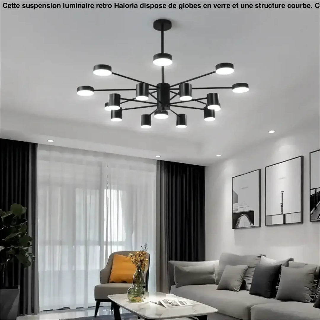 Led Chandelier Light for Living Dining Room Bedroom Ceiling Modern Nordic Pendant Lamp Black Chandelier Indoor Light