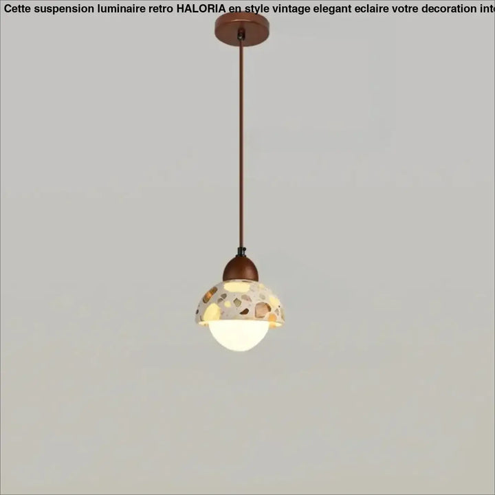 Suspension luminaire tosco avec abat-jour en verre mosaïque aux tons chauds et chaîne cordon réglable en bronze