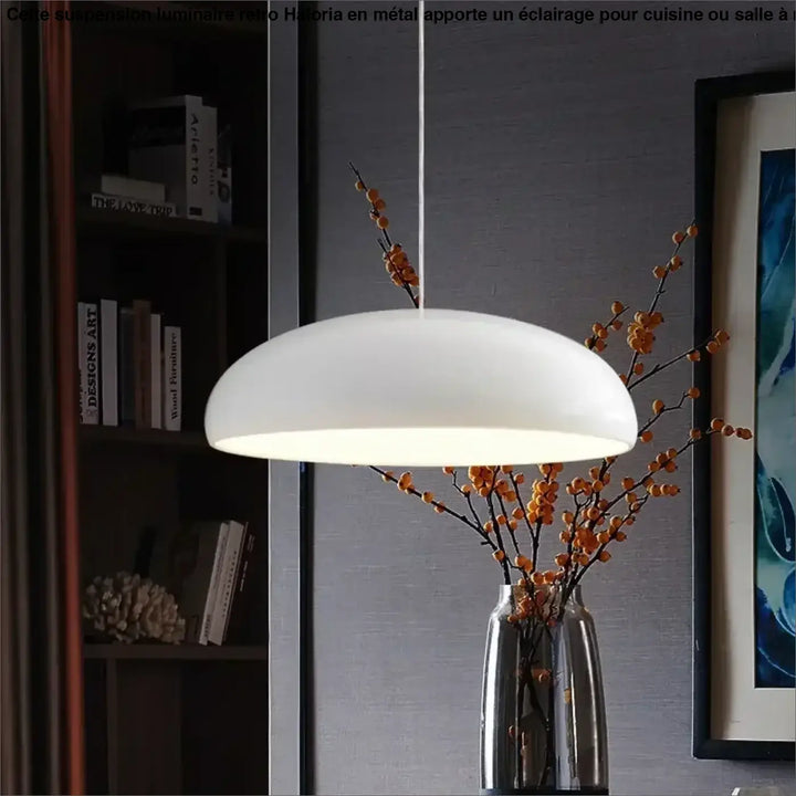 Suspension luminaire rétro pour cuisine ou salle à manger épurée


