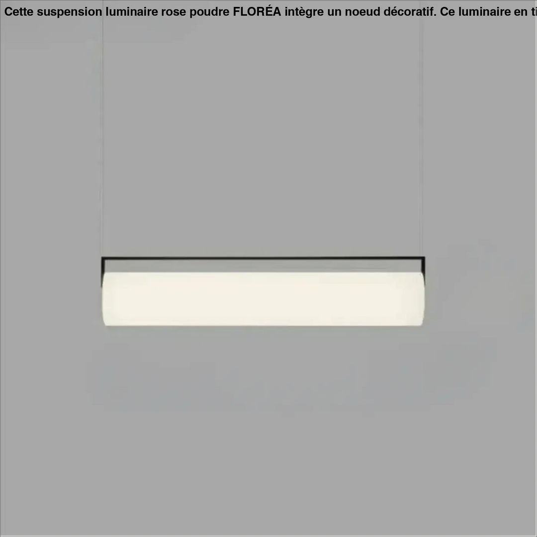 Suspension luminaire elia avec cylindre lumineux blanc givré et cadre noir design minimaliste
