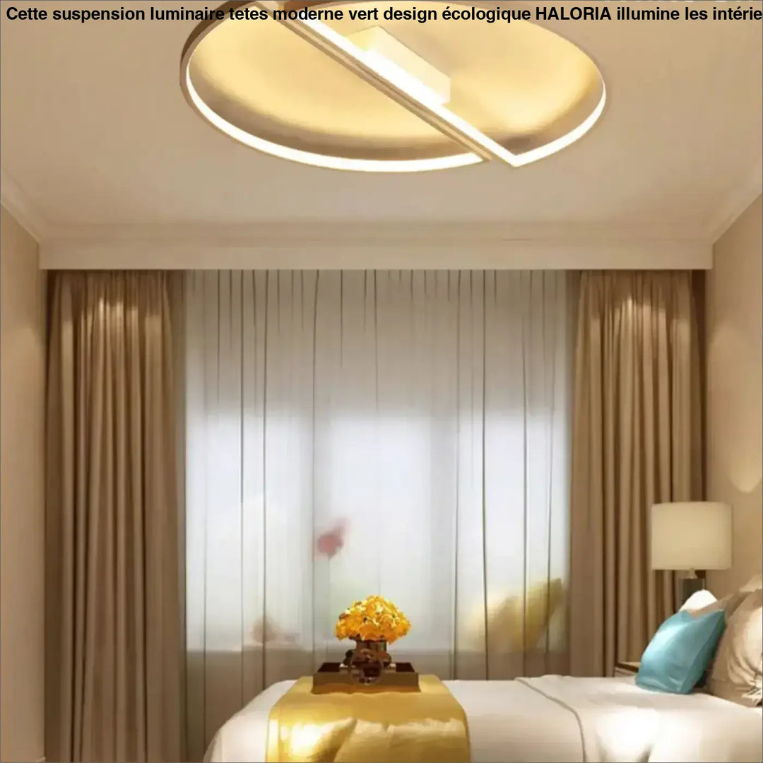 Plafonnier led cercle design moderne noir et blanc élégant