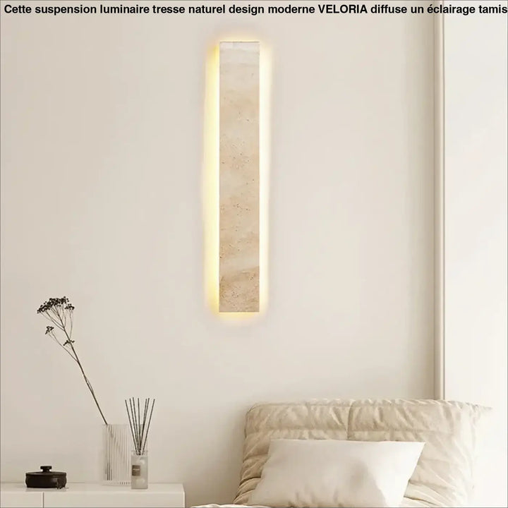 Applique murale design minimaliste en pierre avec éclairage led chic