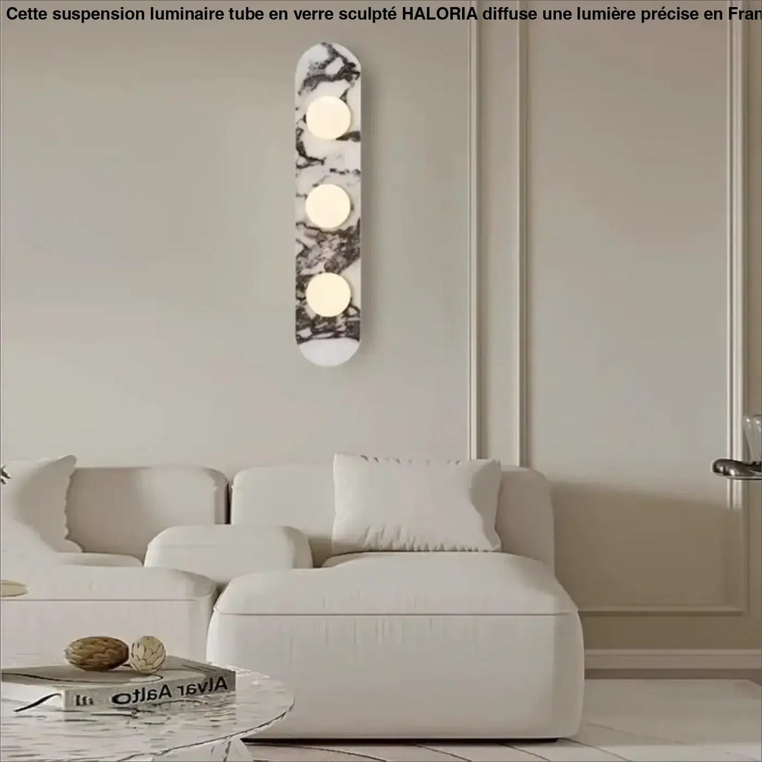 Applique Murale Design En Marbre Avec Éclairage LED Moderne
