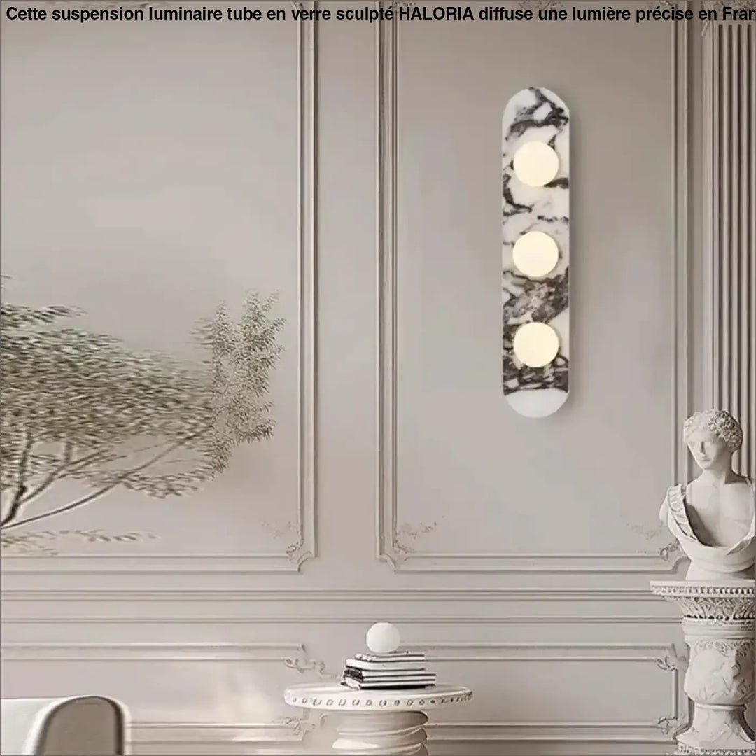 Applique Murale Design En Marbre Avec Éclairage LED Moderne