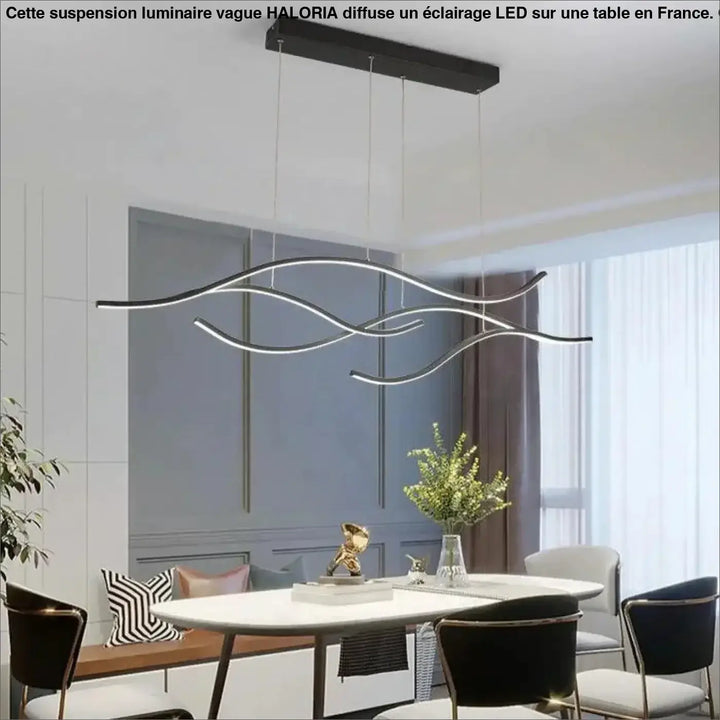 Suspension Luminaire Vague en Acrylique Élégant